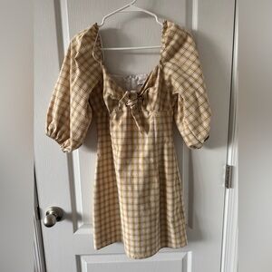 Plaid Mini Dress